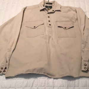 💚Orvis long sleeve snap button.Size Large very heavy duty shirt. Excellent cond
